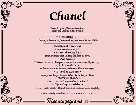 5 in chanel meaning.